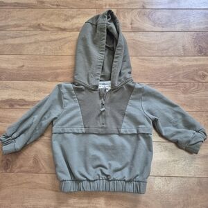 Red Truck Baby Boys Green Half-Zip Hoodie Sweatshirt – Size 12M